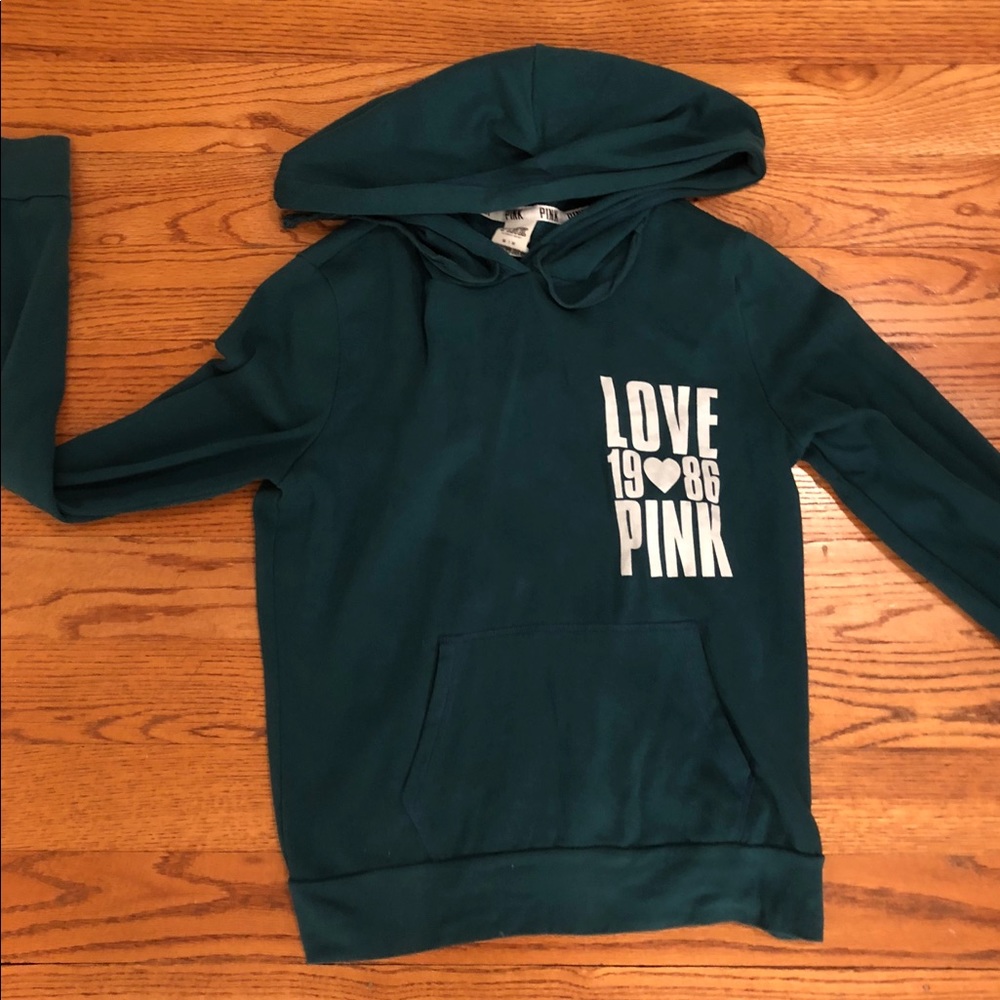 Pink Victoria’s Secret sweatshirt!